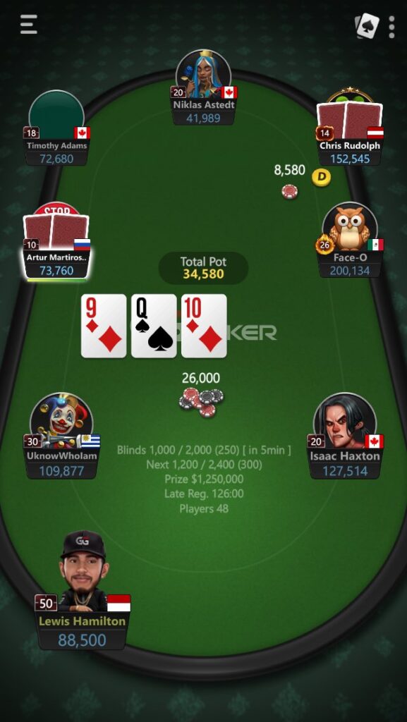 lewis hamilton poker