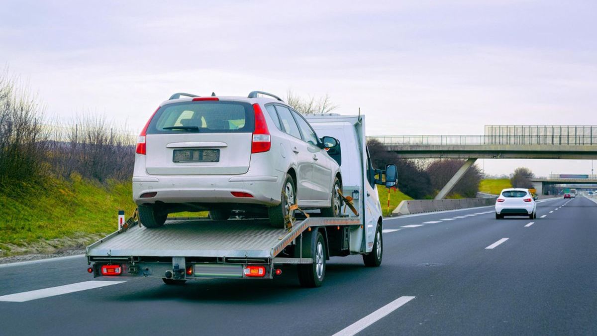 holowanie na autostradzie