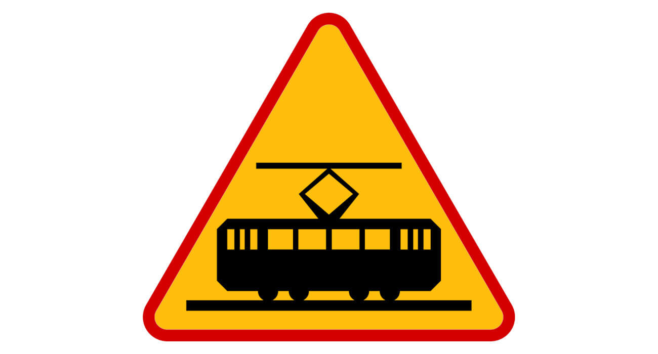 znak tramwaj