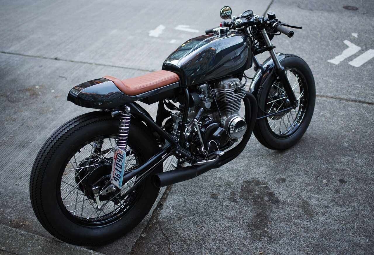 motocykl w stylu vintage